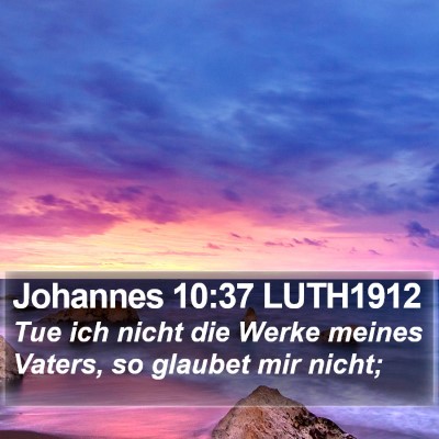 Johannes 10:37 LUTH1912 Bible Verse Image