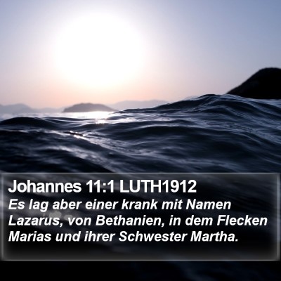 Johannes 11:1 LUTH1912 Bible Verse Image