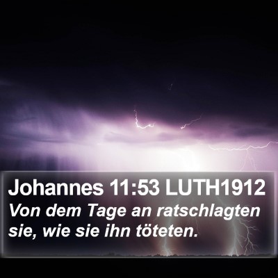 Johannes 11:53 LUTH1912 Bible Verse Image
