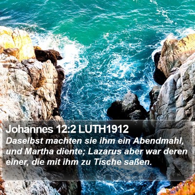 Johannes 12:2 LUTH1912 Bible Verse Image