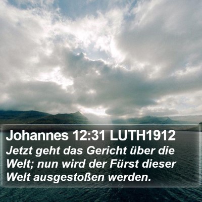 Johannes 12:31 LUTH1912 Bible Verse Image