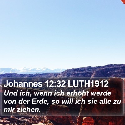 Johannes 12:32 LUTH1912 Bible Verse Image