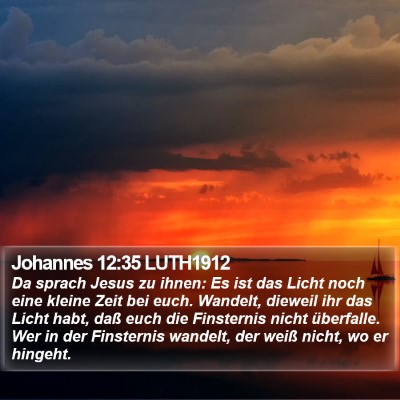 Johannes 12:35 LUTH1912 Bible Verse Image