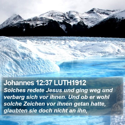 Johannes 12:37 LUTH1912 Bible Verse Image