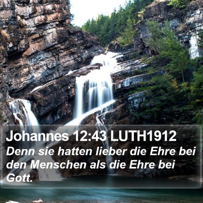 Johannes 12:43 LUTH1912 Bible Verse Image