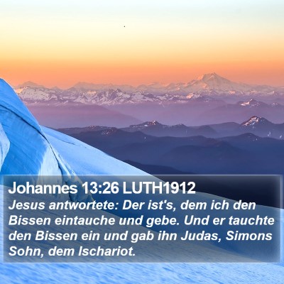 Johannes 13:26 LUTH1912 Bible Verse Image