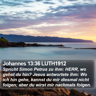 Johannes 13:36 LUTH1912 Bible Verse Image