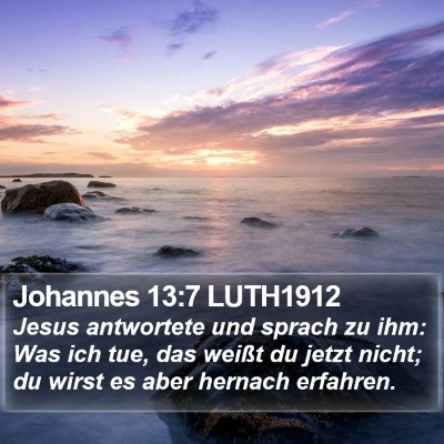 Johannes 13:7 LUTH1912 Bible Verse Image