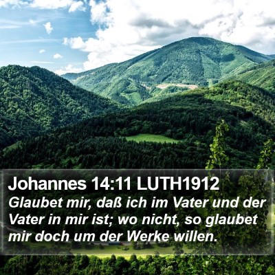 Johannes 14:11 LUTH1912 Bible Verse Image