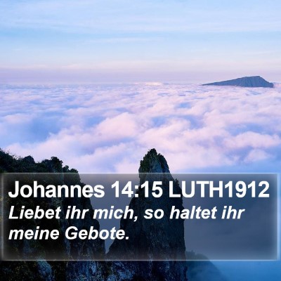 Johannes 14:15 LUTH1912 Bible Verse Image