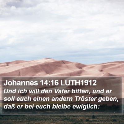 Johannes 14:16 LUTH1912 Bible Verse Image