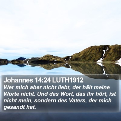 Johannes 14:24 LUTH1912 Bible Verse Image