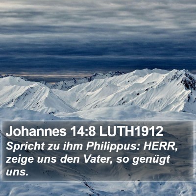 Johannes 14:8 LUTH1912 Bible Verse Image
