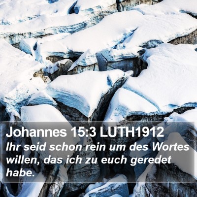 Johannes 15:3 LUTH1912 Bible Verse Image