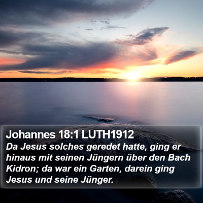 Johannes 18:1 LUTH1912 Bible Verse Image