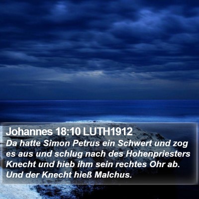 Johannes 18:10 LUTH1912 Bible Verse Image