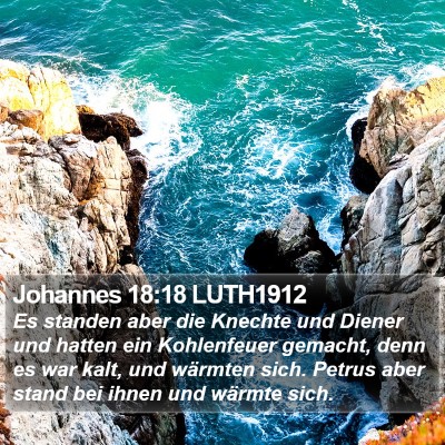 Johannes 18:18 LUTH1912 Bible Verse Image