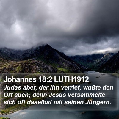 Johannes 18:2 LUTH1912 Bible Verse Image