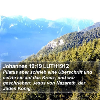 Johannes 19:19 LUTH1912 Bible Verse Image