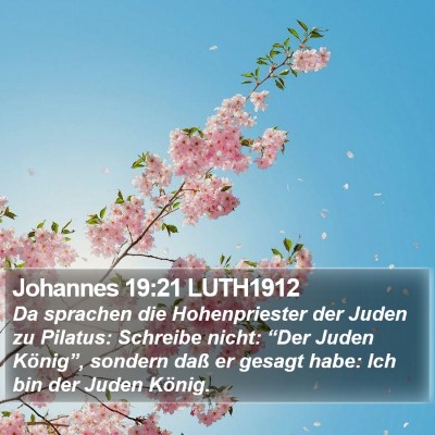 Johannes 19:21 LUTH1912 Bible Verse Image