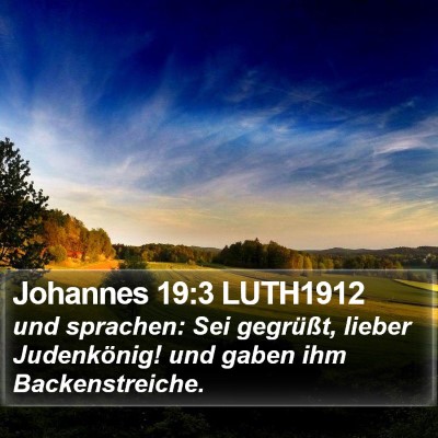 Johannes 19:3 LUTH1912 Bible Verse Image