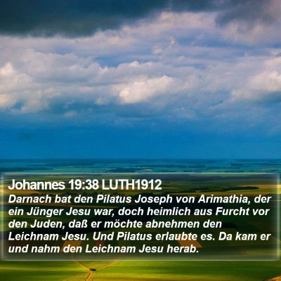 Johannes 19:38 LUTH1912 Bible Verse Image