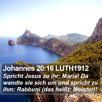 Johannes 20:16 LUTH1912 Bible Verse Image