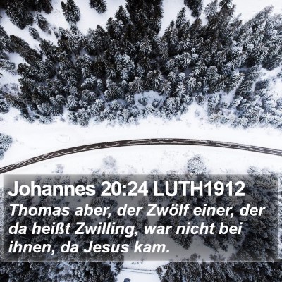 Johannes 20:24 LUTH1912 Bible Verse Image