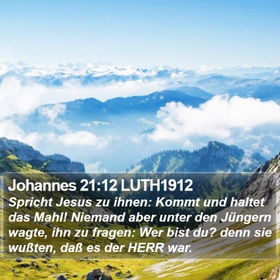 Johannes 21:12 LUTH1912 Bible Verse Image