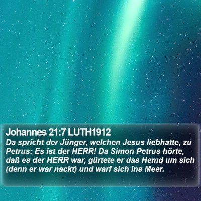 Johannes 21:7 LUTH1912 Bible Verse Image