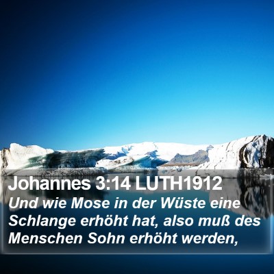 Johannes 3:14 LUTH1912 Bible Verse Image