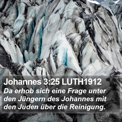 Johannes 3:25 LUTH1912 Bible Verse Image