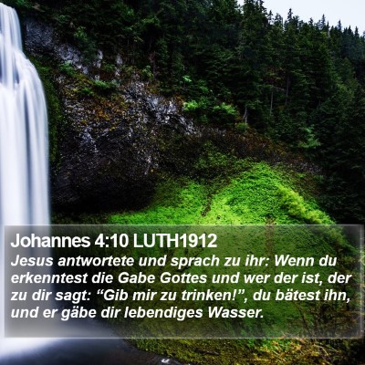 Johannes 4:10 LUTH1912 Bible Verse Image