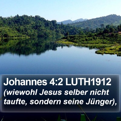 Johannes 4:2 LUTH1912 Bible Verse Image