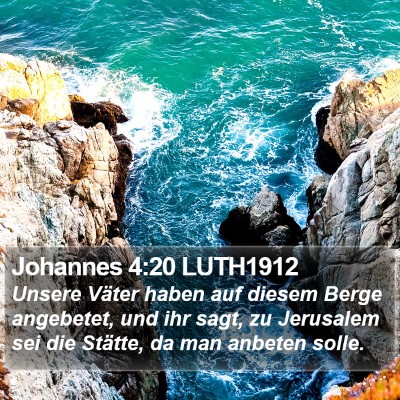 Johannes 4:20 LUTH1912 Bible Verse Image