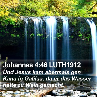 Johannes 4:46 LUTH1912 Bible Verse Image
