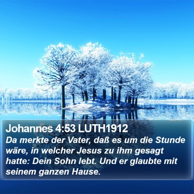 Johannes 4:53 LUTH1912 Bible Verse Image