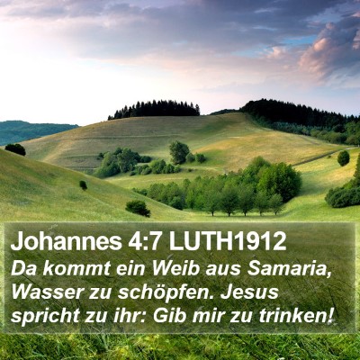 Johannes 4:7 LUTH1912 Bible Verse Image