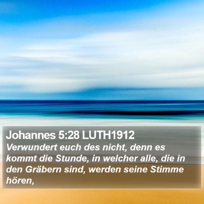 Johannes 5:28 LUTH1912 Bible Verse Image