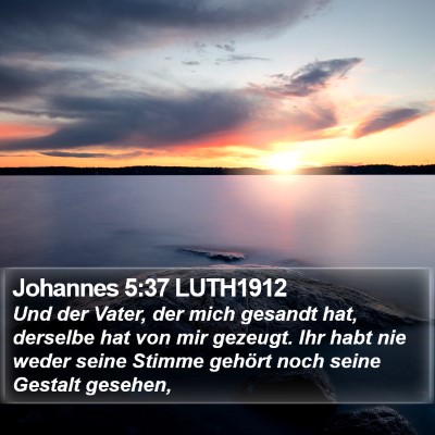 Johannes 5:37 LUTH1912 Bible Verse Image