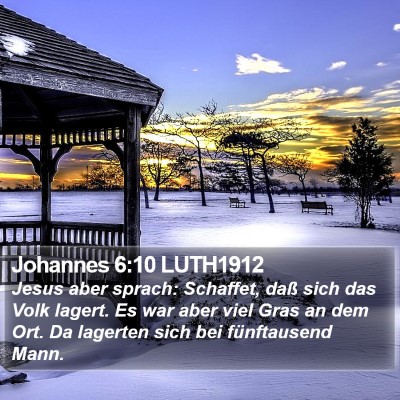Johannes 6:10 LUTH1912 Bible Verse Image