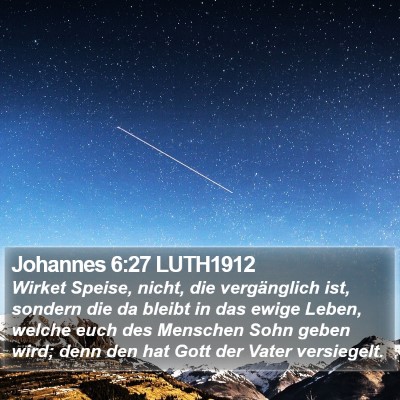 Johannes 6:27 LUTH1912 Bible Verse Image