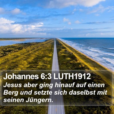 Johannes 6:3 LUTH1912 Bible Verse Image