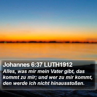 Johannes 6:37 LUTH1912 Bible Verse Image