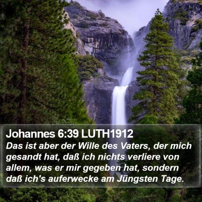 Johannes 6:39 LUTH1912 Bible Verse Image