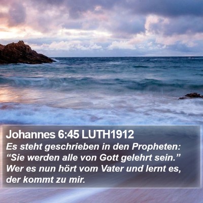 Johannes 6:45 LUTH1912 Bible Verse Image