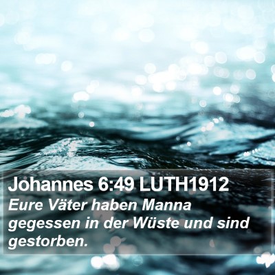 Johannes 6:49 LUTH1912 Bible Verse Image