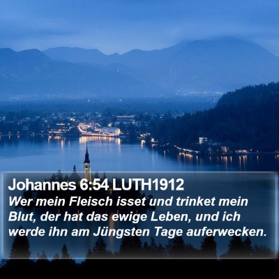 Johannes 6:54 LUTH1912 Bible Verse Image