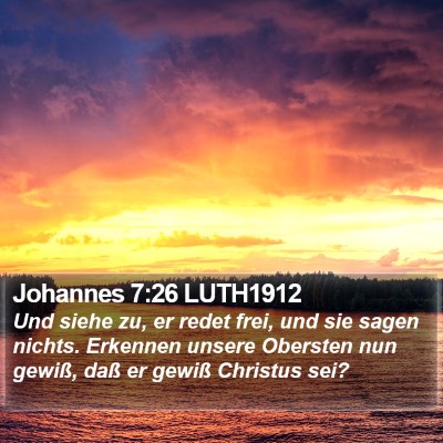 Johannes 7:26 LUTH1912 Bible Verse Image