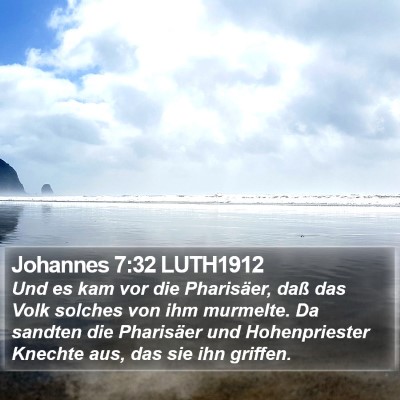 Johannes 7:32 LUTH1912 Bible Verse Image